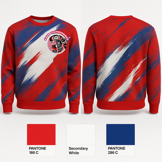 Crew Neck Sweatshirt, Kake Thunderbirds Basketball, Men's Basketball, Teamtime, Team time, sublimation, custom sports apparel, team uniforms, spirit wear, spiritwear, sports uniforms, custom shirts, team store, custom team store, fundraiser sports, apparel fundraiser