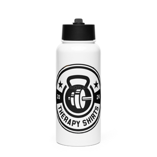 Therapy Shirtz 66135844 Stainless Steel Water Bottle with a Straw Lid