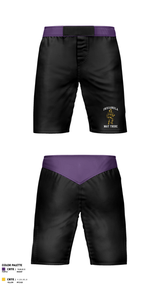 Fight Shorts, Indianola Mat Tribe, Wrestling, Teamtime, Team time, sublimation, custom sports apparel, team uniforms, spirit wear, spiritwear, sports uniforms, custom shirts, team store, custom team store, fundraiser sports, apparel fundraiser