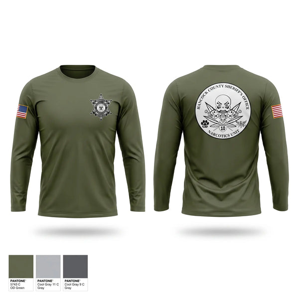 Long Sleeve Performance Shirt, HANCOCK County Narcotics, Police, Teamtime, Team time, sublimation, custom sports apparel, team uniforms, spirit wear, spiritwear, sports uniforms, custom shirts, team store, custom team store, fundraiser sports, apparel fundraiser