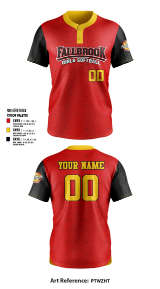 Two Button Softball Jersey, Fallbrook girls softball, Softball, Teamtime, Team time, sublimation, custom sports apparel, team uniforms, spirit wear, spiritwear, sports uniforms, custom shirts, team store, custom team store, fundraiser sports, apparel fundraiser