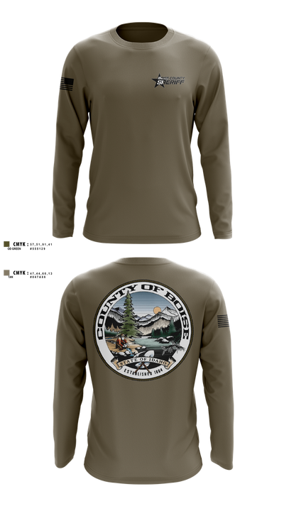 Boise County Sheriffs 675554 Long Sleeve Performance Shirt 4