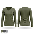 The GOAT Locker gear Women's Long Sleeve V-neck Shirt - 1