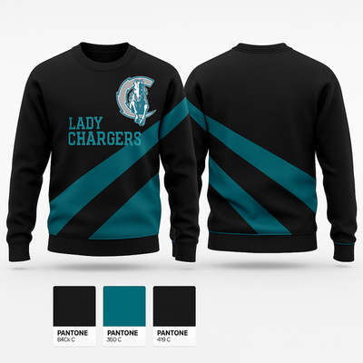 Lady Chargers 79726447 Crew Neck Sweatshirt - 1