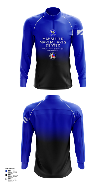 Mansfield Martial Arts Center Quarter Zip Jacket - 17