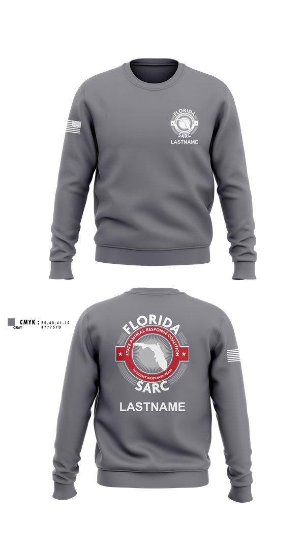 Crew Neck Sweatshirt, Florida State Animal Response Coalition, , Teamtime, Team time, sublimation, custom sports apparel, team uniforms, spirit wear, spiritwear, sports uniforms, custom shirts, team store, custom team store, fundraiser sports, apparel fundraiser