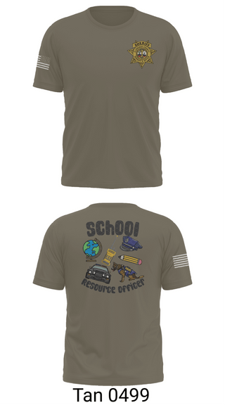 Old School Cotton Feel Shirt, Florence County Sheriff's Office SRO, Police, Teamtime, Team time, sublimation, custom sports apparel, team uniforms, spirit wear, spiritwear, sports uniforms, custom shirts, team store, custom team store, fundraiser sports, apparel fundraiser