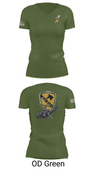 Womens Short Sleeve Vneck Shirt, 3227 aircav, Army, Teamtime, Team time, sublimation, custom sports apparel, team uniforms, spirit wear, spiritwear, sports uniforms, custom shirts, team store, custom team store, fundraiser sports, apparel fundraiser