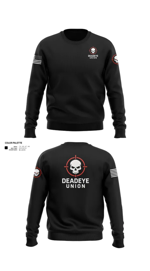 Crew Neck Sweatshirt, DEADEYE UNION, , Teamtime, Team time, sublimation, custom sports apparel, team uniforms, spirit wear, spiritwear, sports uniforms, custom shirts, team store, custom team store, fundraiser sports, apparel fundraiser