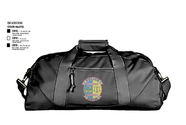 Duffle Bag, Newton Police Department, Police, Teamtime, Team time, sublimation, custom sports apparel, team uniforms, spirit wear, spiritwear, sports uniforms, custom shirts, team store, custom team store, fundraiser sports, apparel fundraiser