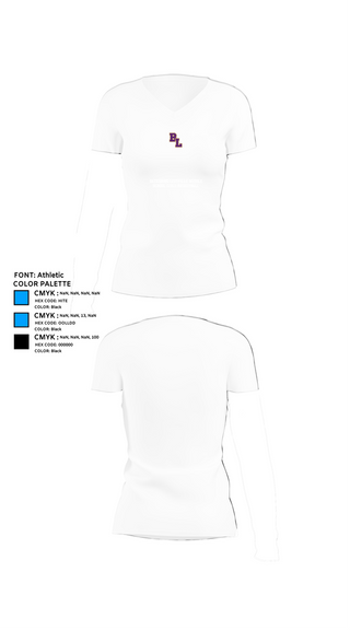 Womens Short Sleeve Vneck Shirt, Batesburg Leesville Middle School Girls Basketball, Women's Basketball, Teamtime, Team time, sublimation, custom sports apparel, team uniforms, spirit wear, spiritwear, sports uniforms, custom shirts, team store, custom team store, fundraiser sports, apparel fundraiser