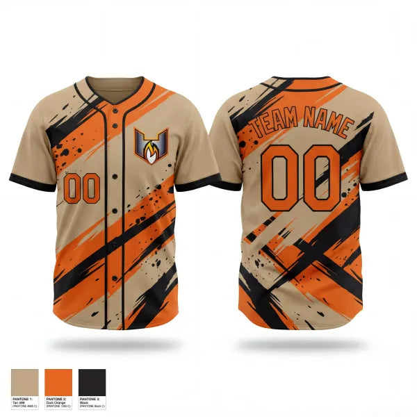 Full Button Baseball Jersey, QC HEAT, Baseball, Teamtime, Team time, sublimation, custom sports apparel, team uniforms, spirit wear, spiritwear, sports uniforms, custom shirts, team store, custom team store, fundraiser sports, apparel fundraiser