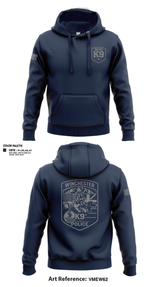 Hoodie, WPD K9, Police, Teamtime, Team time, sublimation, custom sports apparel, team uniforms, spirit wear, spiritwear, sports uniforms, custom shirts, team store, custom team store, fundraiser sports, apparel fundraiser