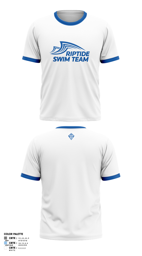 Old School Cotton Feel Shirt, Riptide Swim Team, Swimming, Teamtime, Team time, sublimation, custom sports apparel, team uniforms, spirit wear, spiritwear, sports uniforms, custom shirts, team store, custom team store, fundraiser sports, apparel fundraiser
