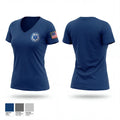 Powell County ems 64512449 Women's Short Sleeve V-neck Shirt - 1