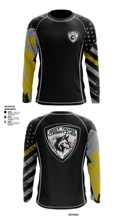 WTXC Fight Club Long Sleeve Rash Guard Shirt - 10