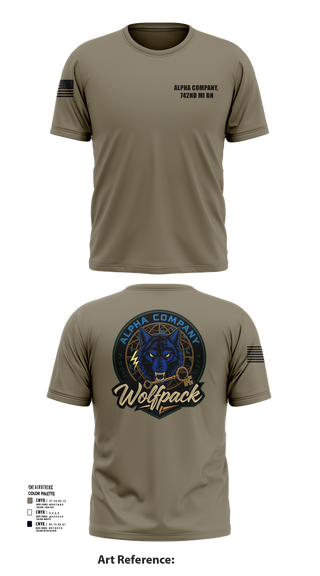 Short Sleeve Performance Shirt, Alpha Company, 742nd MI BN, , Teamtime, Team time, sublimation, custom sports apparel, team uniforms, spirit wear, spiritwear, sports uniforms, custom shirts, team store, custom team store, fundraiser sports, apparel fundraiser
