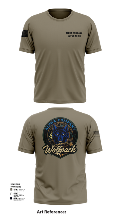 Alpha Company, 742nd MI BN 30113314 Short Sleeve Performance Shirt - 102