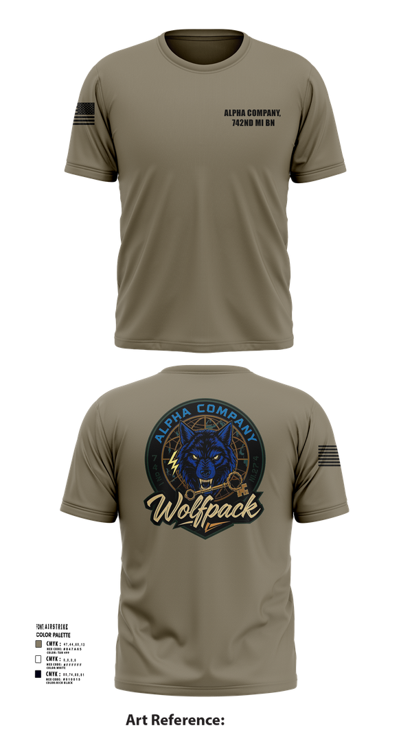 Short Sleeve Performance Shirt, Alpha Company, 742nd MI BN, , Teamtime, Team time, sublimation, custom sports apparel, team uniforms, spirit wear, spiritwear, sports uniforms, custom shirts, team store, custom team store, fundraiser sports, apparel fundraiser