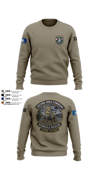 Crew Neck Sweatshirt, Louisiana State Guard, Army, Teamtime, Team time, sublimation, custom sports apparel, team uniforms, spirit wear, spiritwear, sports uniforms, custom shirts, team store, custom team store, fundraiser sports, apparel fundraiser