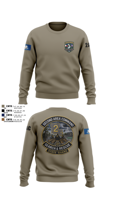 2nd area command 59908555 Crew Neck Sweatshirt - 21