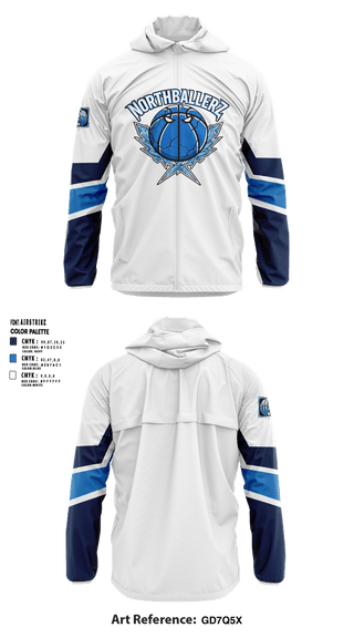 Windbreaker, NorthBallerz, Men's Basketball, Teamtime, Team time, sublimation, custom sports apparel, team uniforms, spirit wear, spiritwear, sports uniforms, custom shirts, team store, custom team store, fundraiser sports, apparel fundraiser