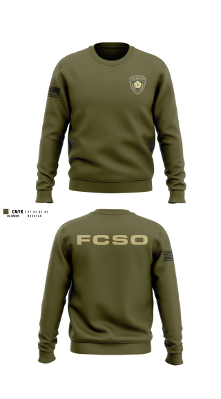 Crew Neck Sweatshirt, Fannin County Sheriff's Office, Police, Teamtime, Team time, sublimation, custom sports apparel, team uniforms, spirit wear, spiritwear, sports uniforms, custom shirts, team store, custom team store, fundraiser sports, apparel fundraiser