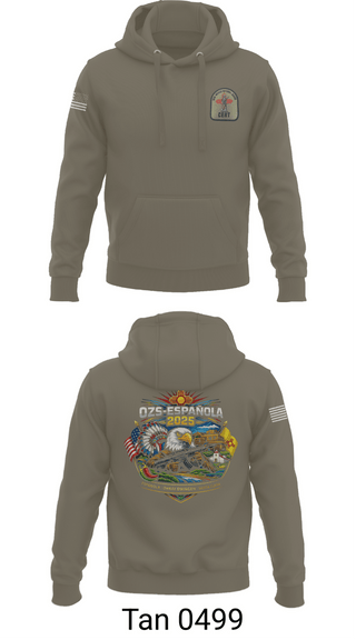 Hoodie, OZS-Española, National Guard, Teamtime, Team time, sublimation, custom sports apparel, team uniforms, spirit wear, spiritwear, sports uniforms, custom shirts, team store, custom team store, fundraiser sports, apparel fundraiser