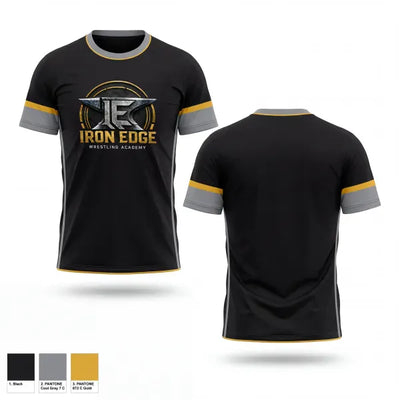 Iron edge wrestling academy 10827330 Short Sleeve Performance Shirt - 2