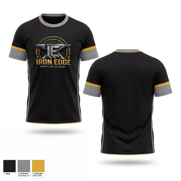 Short Sleeve Performance Shirt, Iron edge wrestling academy, Wrestling, Teamtime, Team time, sublimation, custom sports apparel, team uniforms, spirit wear, spiritwear, sports uniforms, custom shirts, team store, custom team store, fundraiser sports, apparel fundraiser
