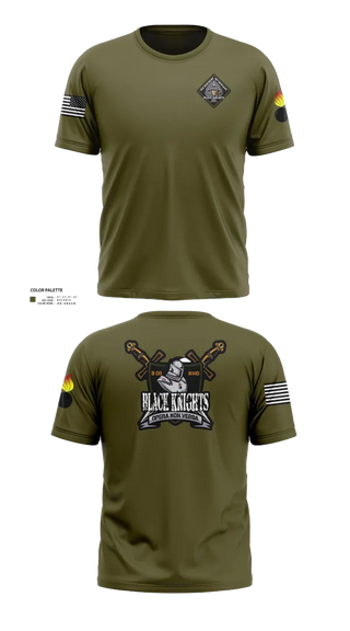 Short Sleeve Performance Shirt, B Co 832nd OD BN, , Teamtime, Team time, sublimation, custom sports apparel, team uniforms, spirit wear, spiritwear, sports uniforms, custom shirts, team store, custom team store, fundraiser sports, apparel fundraiser