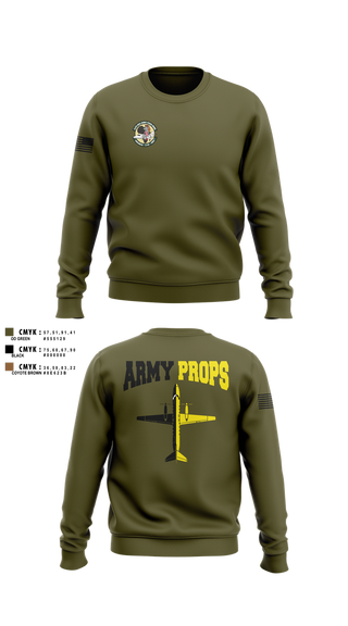 Crew Neck Sweatshirt, DET 2 CO A 2-245th AVN, , Teamtime, Team time, sublimation, custom sports apparel, team uniforms, spirit wear, spiritwear, sports uniforms, custom shirts, team store, custom team store, fundraiser sports, apparel fundraiser