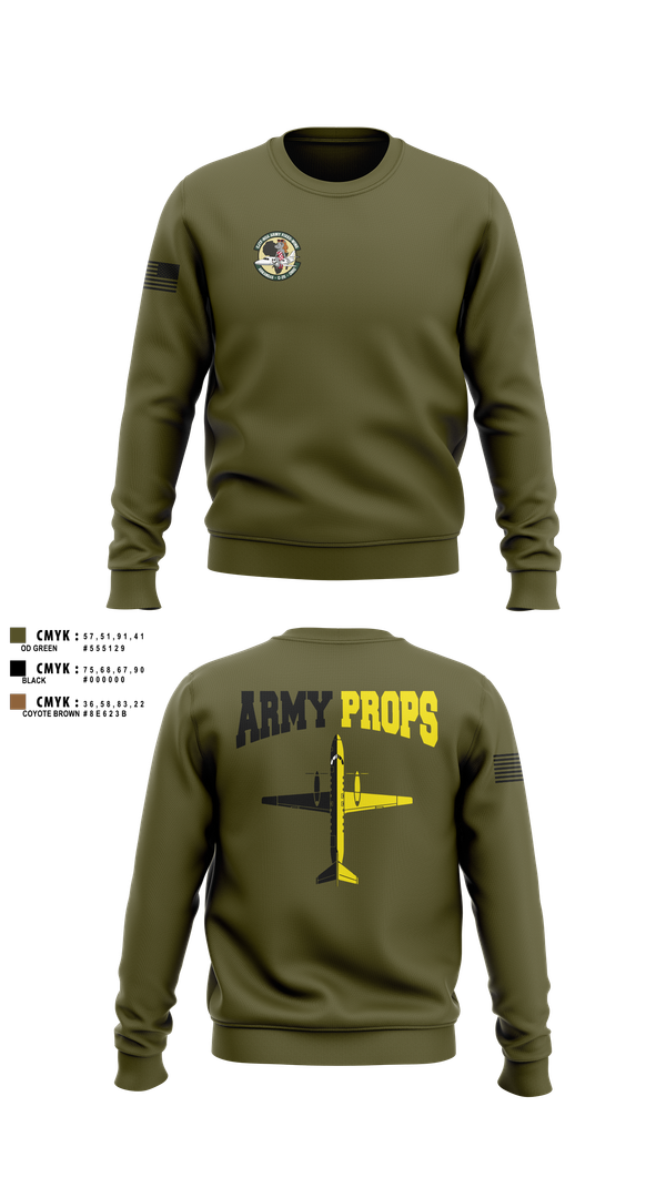 Crew Neck Sweatshirt, DET 2 CO A 2-245th AVN, , Teamtime, Team time, sublimation, custom sports apparel, team uniforms, spirit wear, spiritwear, sports uniforms, custom shirts, team store, custom team store, fundraiser sports, apparel fundraiser