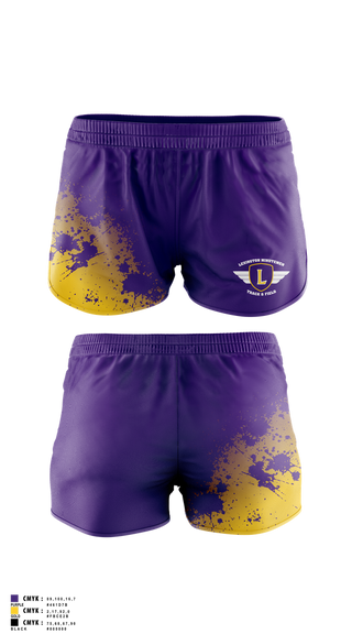 Track Shorts, Lexington Minutemen, Track & Field, Teamtime, Team time, sublimation, custom sports apparel, team uniforms, spirit wear, spiritwear, sports uniforms, custom shirts, team store, custom team store, fundraiser sports, apparel fundraiser