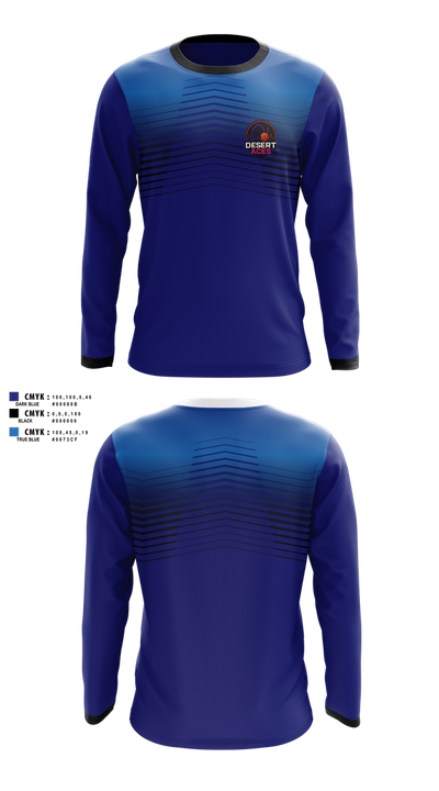 Vegas Pickeball 50270687 Long Sleeve Performance Shirt 100