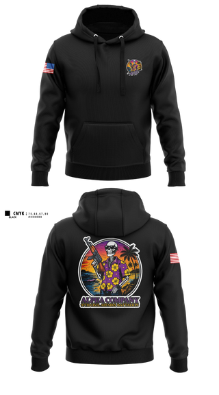 Hoodie, Aloha 97th CA, Army, Teamtime, Team time, sublimation, custom sports apparel, team uniforms, spirit wear, spiritwear, sports uniforms, custom shirts, team store, custom team store, fundraiser sports, apparel fundraiser