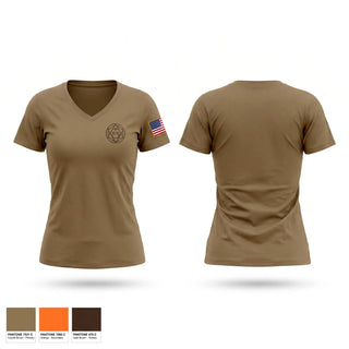Womens Short Sleeve Vneck Shirt, 83D U.S. Army Reserve Readiness Training Center, Army, Teamtime, Team time, sublimation, custom sports apparel, team uniforms, spirit wear, spiritwear, sports uniforms, custom shirts, team store, custom team store, fundraiser sports, apparel fundraiser