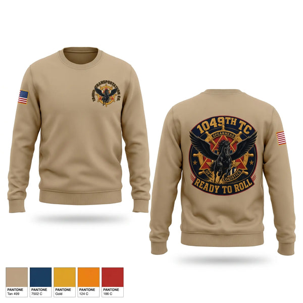 Crew Neck Sweatshirt, 1049th Transportation Company, Army, Teamtime, Team time, sublimation, custom sports apparel, team uniforms, spirit wear, spiritwear, sports uniforms, custom shirts, team store, custom team store, fundraiser sports, apparel fundraiser