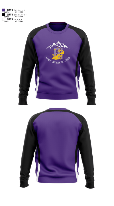 FHHS Mountaineering Club 71635730 Crew Neck Sweatshirt - 2