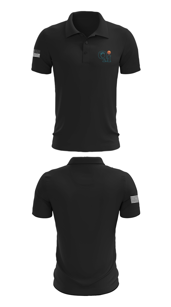 Short Sleeve Performance Polo, Organ Mountain Knights Basketball, Men's Basketball, Teamtime, Team time, sublimation, custom sports apparel, team uniforms, spirit wear, spiritwear, sports uniforms, custom shirts, team store, custom team store, fundraiser sports, apparel fundraiser