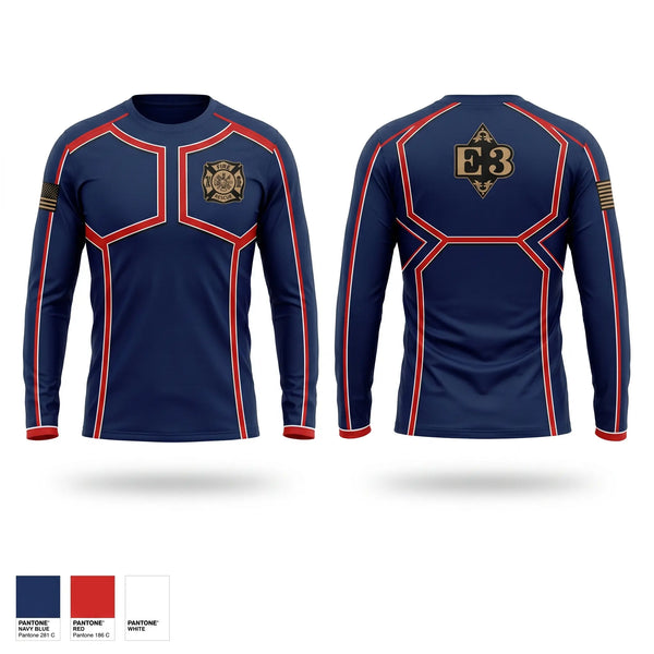 Long Sleeve Performance Shirt, Joppa Fire rescue, Fire Department, Teamtime, Team time, sublimation, custom sports apparel, team uniforms, spirit wear, spiritwear, sports uniforms, custom shirts, team store, custom team store, fundraiser sports, apparel fundraiser