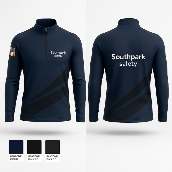 Quarter Zip Jacket, Southpark safety, , Teamtime, Team time, sublimation, custom sports apparel, team uniforms, spirit wear, spiritwear, sports uniforms, custom shirts, team store, custom team store, fundraiser sports, apparel fundraiser