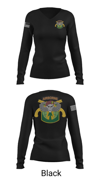 Womens Long Sleeve Vneck Shirt, 16th Military Police Brigade, , Teamtime, Team time, sublimation, custom sports apparel, team uniforms, spirit wear, spiritwear, sports uniforms, custom shirts, team store, custom team store, fundraiser sports, apparel fundraiser