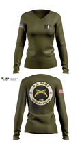 373rd Military Police Det Women's Long Sleeve V-neck Shirt - 3