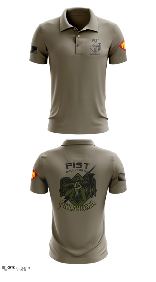 Short Sleeve Performance Polo, HHB 160th FIST, Army, Teamtime, Team time, sublimation, custom sports apparel, team uniforms, spirit wear, spiritwear, sports uniforms, custom shirts, team store, custom team store, fundraiser sports, apparel fundraiser