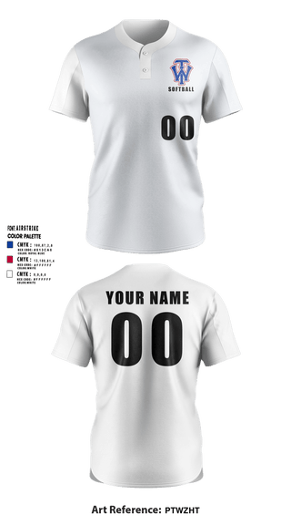 Two Button Softball Jersey, W.I.T., Softball, Teamtime, Team time, sublimation, custom sports apparel, team uniforms, spirit wear, spiritwear, sports uniforms, custom shirts, team store, custom team store, fundraiser sports, apparel fundraiser