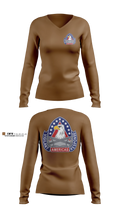 410th Contracting Support Brigade Women's Long Sleeve V-neck Shirt - 3