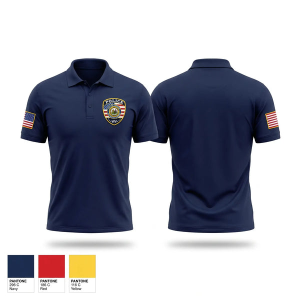 Short Sleeve Performance Polo, Chester Police Department, Police, Teamtime, Team time, sublimation, custom sports apparel, team uniforms, spirit wear, spiritwear, sports uniforms, custom shirts, team store, custom team store, fundraiser sports, apparel fundraiser