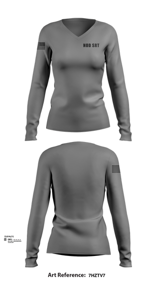 Womens Long Sleeve Vneck Shirt, NOD SRT, , Teamtime, Team time, sublimation, custom sports apparel, team uniforms, spirit wear, spiritwear, sports uniforms, custom shirts, team store, custom team store, fundraiser sports, apparel fundraiser