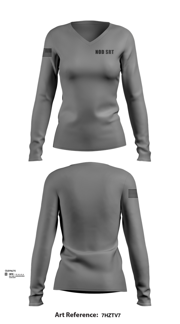 Womens Long Sleeve Vneck Shirt, NOD SRT, , Teamtime, Team time, sublimation, custom sports apparel, team uniforms, spirit wear, spiritwear, sports uniforms, custom shirts, team store, custom team store, fundraiser sports, apparel fundraiser